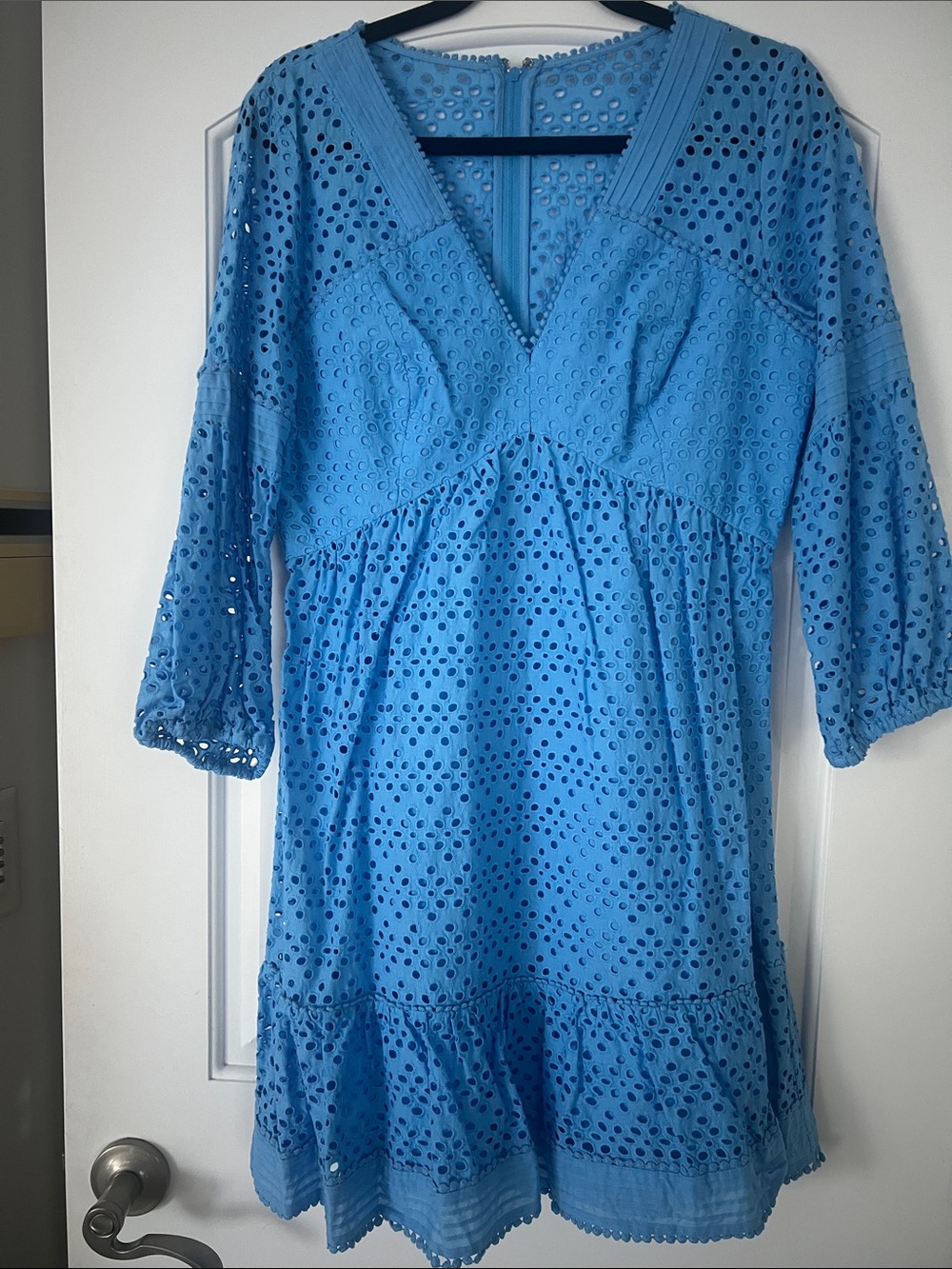 Lilly Pulitzer Blue Eyelet Mini Dress